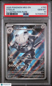 2025 Pokemon Meg EN-Mega Evolution Steelix Illustration Rare PSA 10 #150