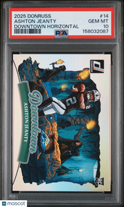 Ashton Jeanty 2025 Panini Donruss Downtown Horizontal #14 PSA 10