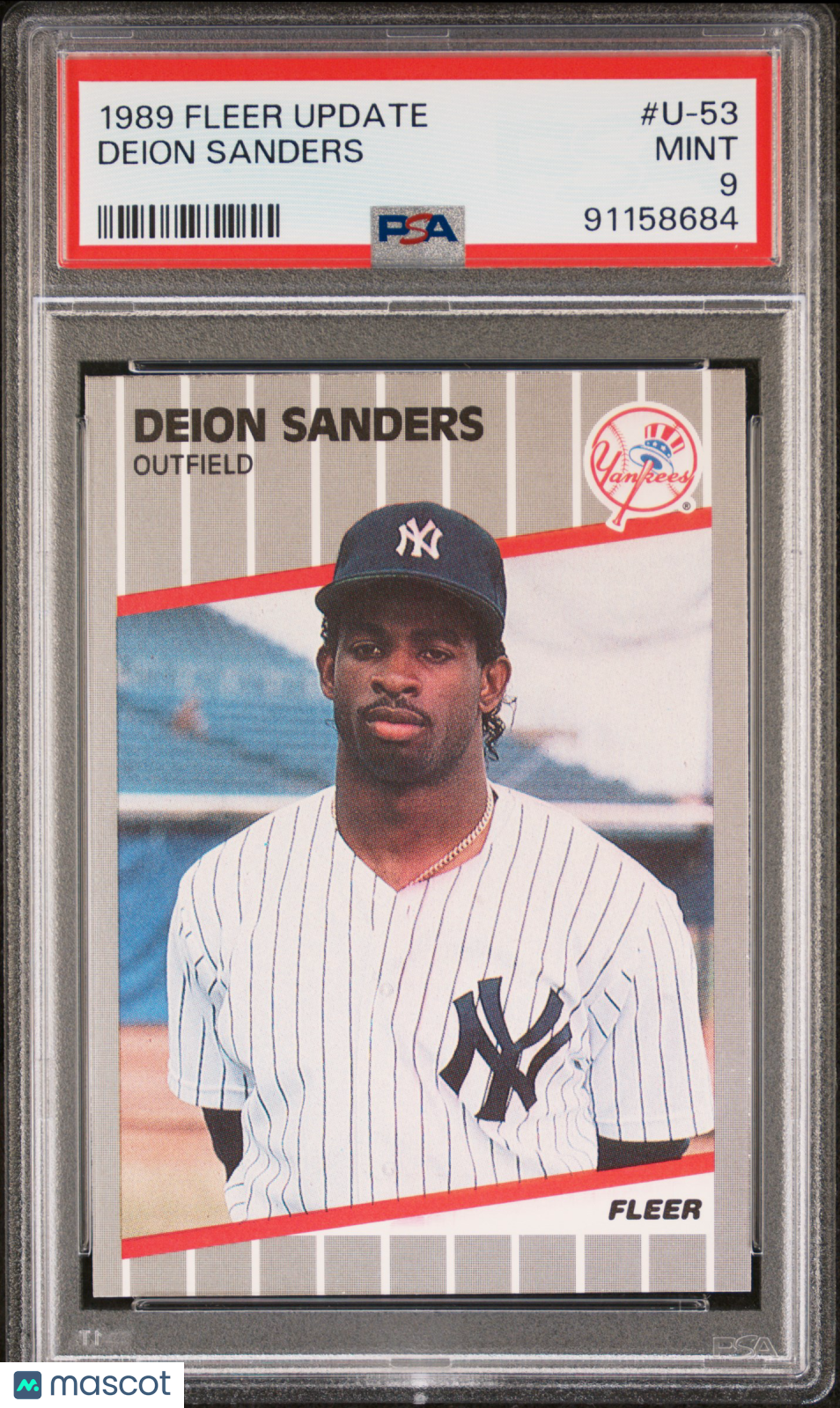 Deion Sanders 1989 Fleer Update #U-53 PSA 9