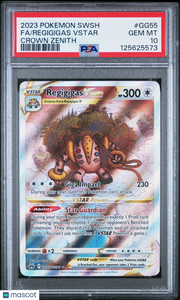 2023 Pokemon Sword And Shield Crown Zenith Regigigas VSTAR Crown Zenith Fa PSA 10 #GG55