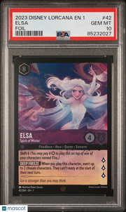 2023 Disney Lorcana EN 1-The First Chapter Elsa Foil PSA 10 #42