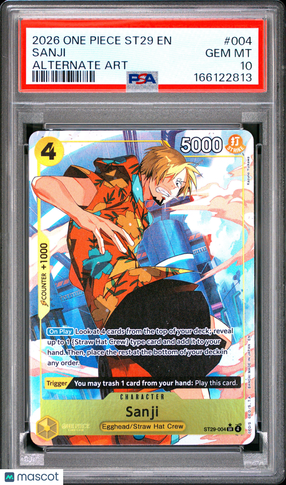 2026 One Piece Starter Deck St29-Egghead Sanji Alternate Art PSA 10 #004