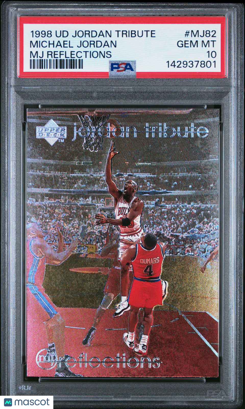 Michael Jordan 1998 Upper Deck Jordan Tribute #MJ82 MJ Reflections PSA 10