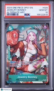 2024 One Piece Op07-500 Years In The Future Jewelry Bonney Alternate Art PSA 10 #026