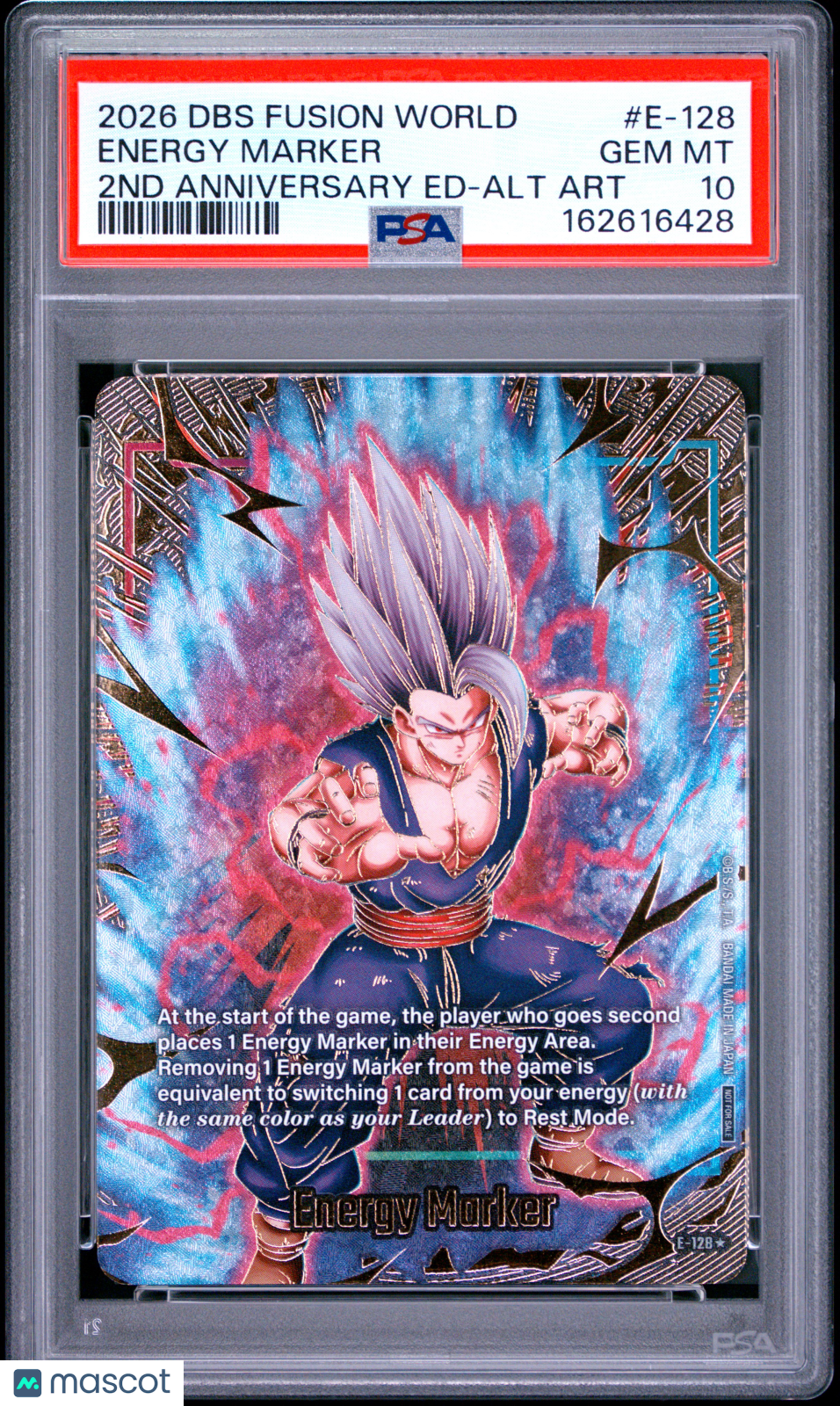 2026 Dragon Ball Super Card Game Fusion World Energy Marker Pack 2ND Anniversary Edition Energy Marker 2ND Anniversary Ed-Alt Art PSA 10 #E-128