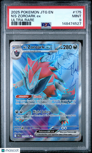 2025 Pokemon JTG EN-Journey Together N'S Zoroark EX Ultra Rare PSA 9 #175