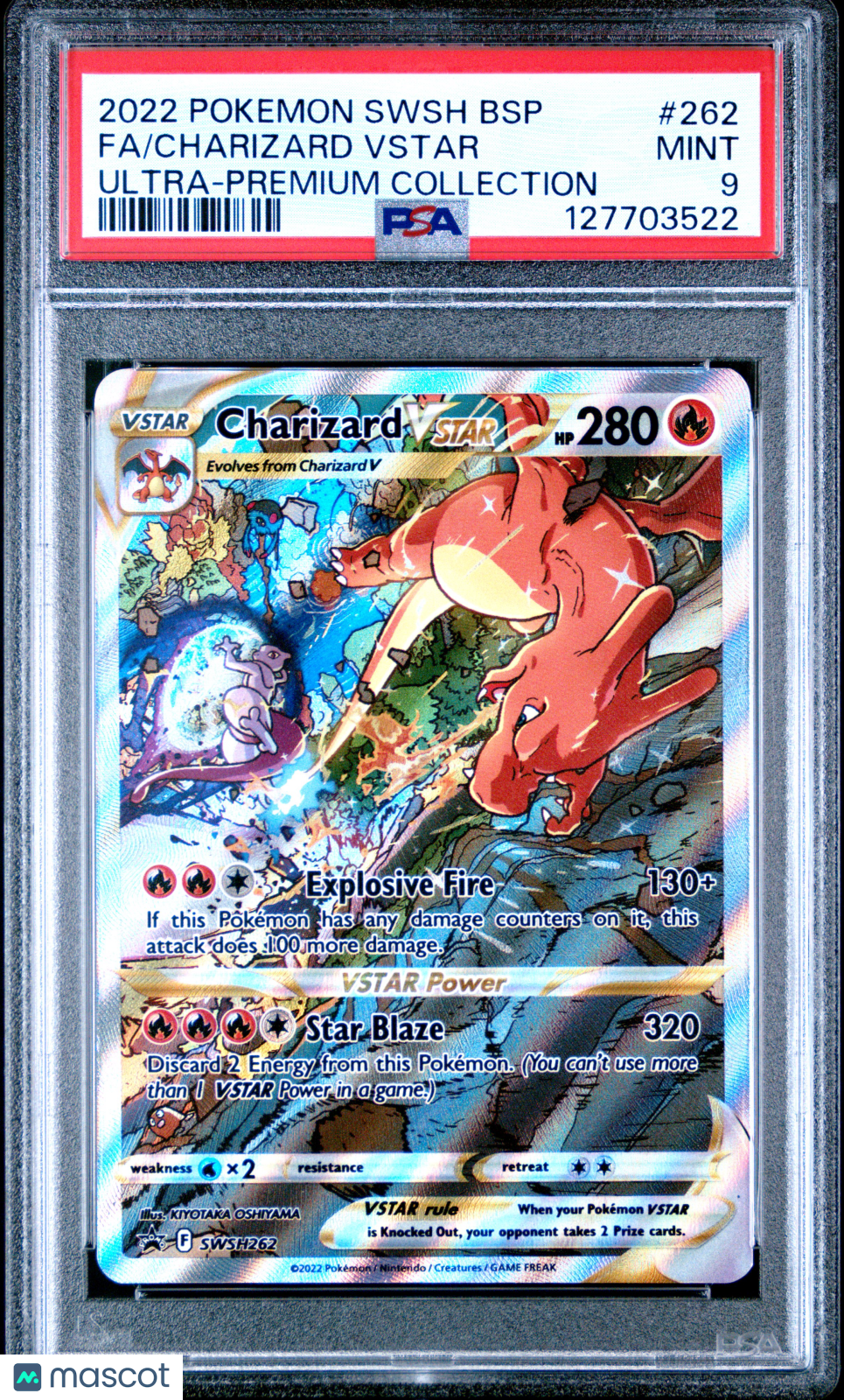 2022 Pokemon Swsh Black Star Promo Charizard Vstar PSA 9 #262