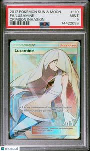 2017 Pokemon Sun & Moon Crimson Invasion Lusamine Crimson Invasion Fa PSA 9 #110