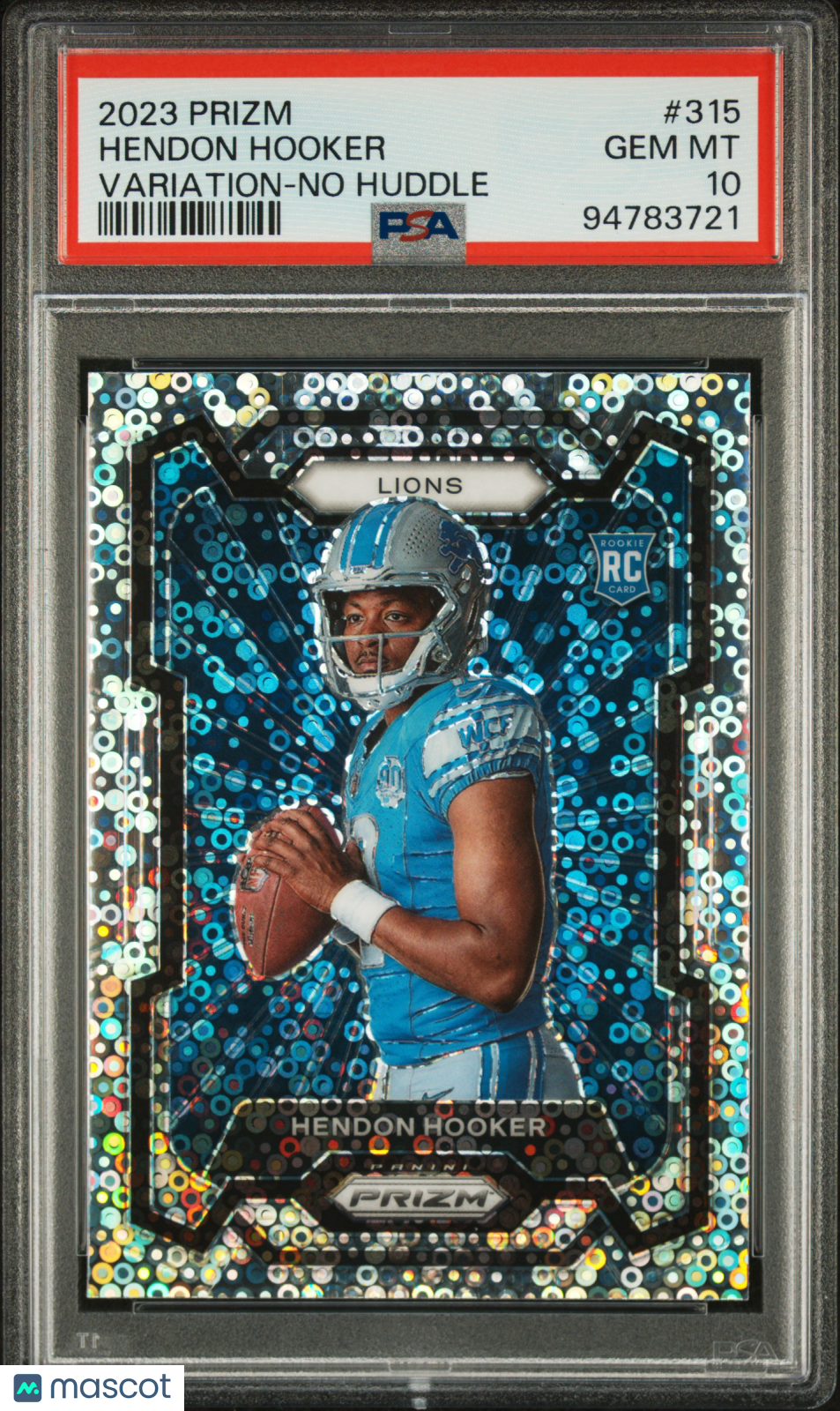 Hendon Hooker 2023 Panini Prizm #315 Variation No Huddle PSA 10