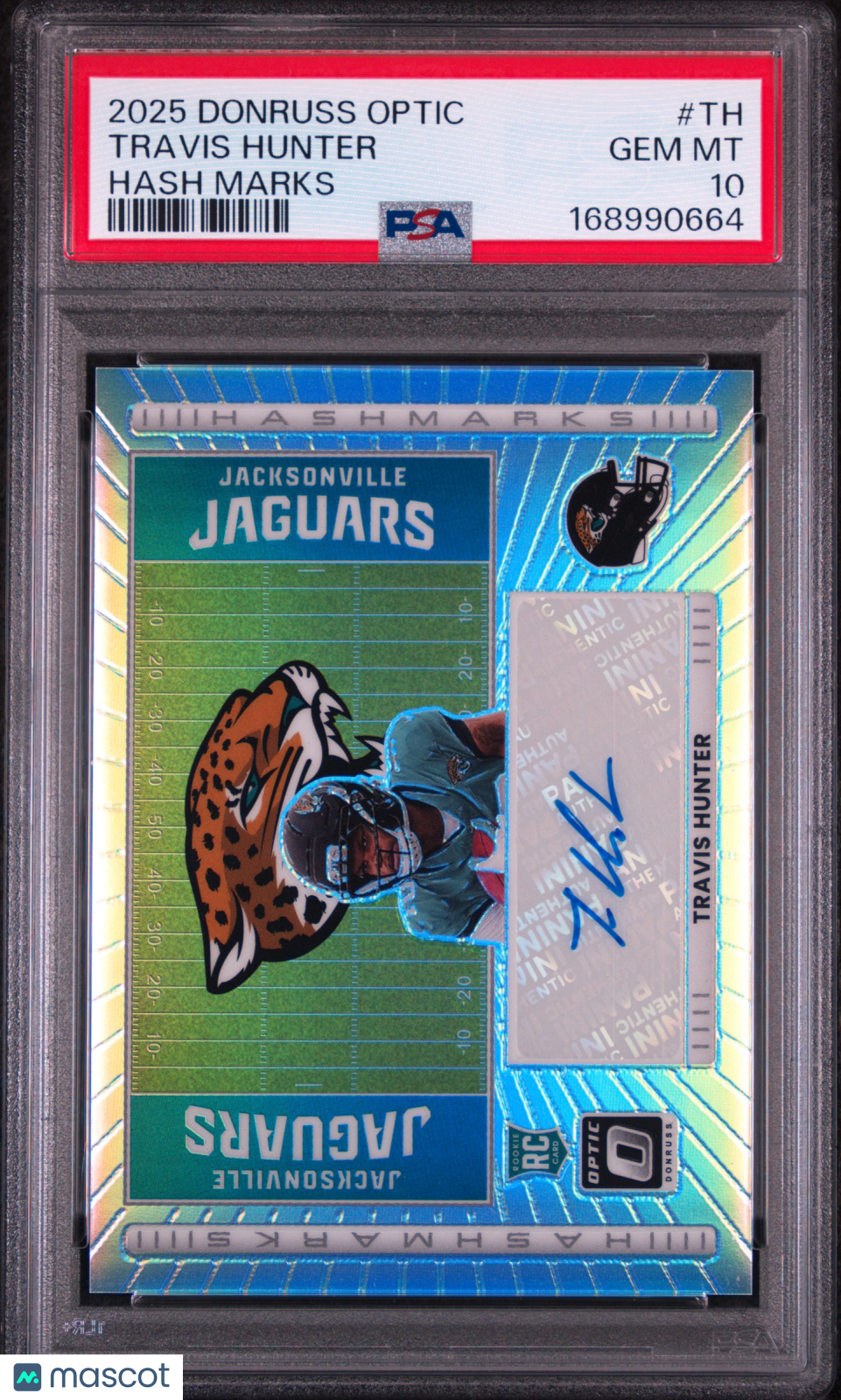 Travis Hunter 2025 Panini Donruss Optic Hash Marks #TH PSA 10
