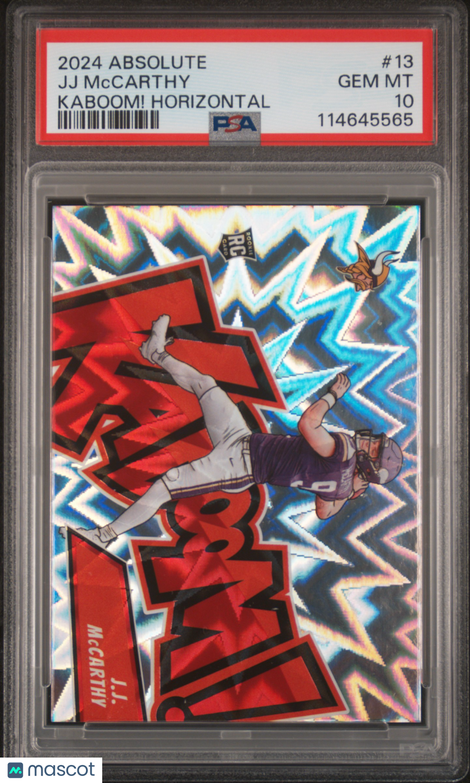 JJ Mccarthy 2024 Panini Absolute Kaboom! Horizontal #13 PSA 10