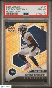 Patrick Surtain II 2021 Panini Mosaic #256 Honeycomb PSA 10
