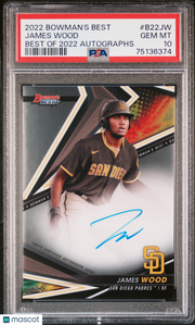 James Wood 2022 Bowman's Best Best Of 2022 Autographs #B22JW PSA 10