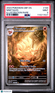 2023 Pokemon Obf EN-Obsidian Flames Ninetales Illustration Rare PSA 9 #199