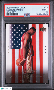 LeBron James 2003 Upper Deck LeBron James Box Set #23 PSA 9