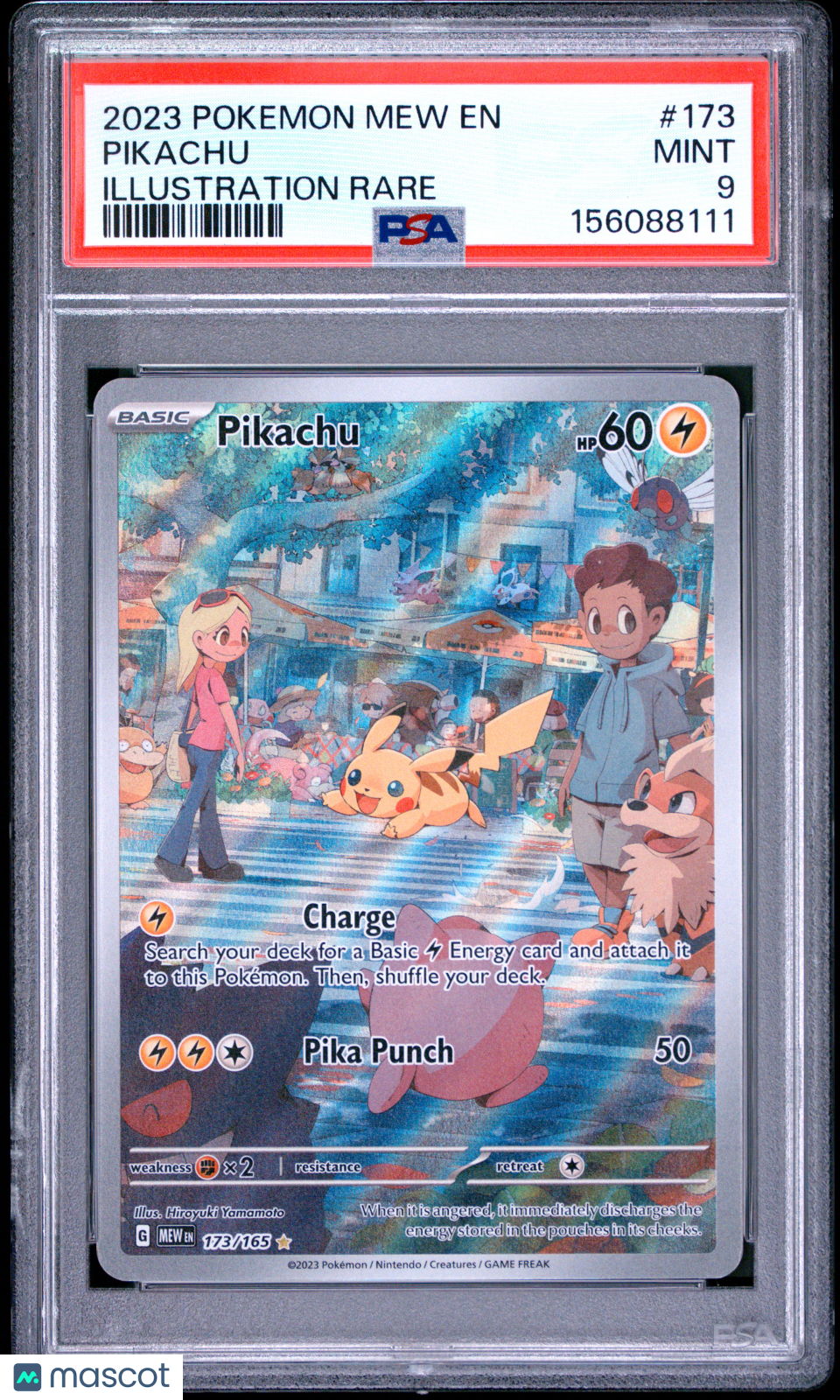 2023 Pokemon Mew EN-151 Pikachu Illustration Rare PSA 9 #173
