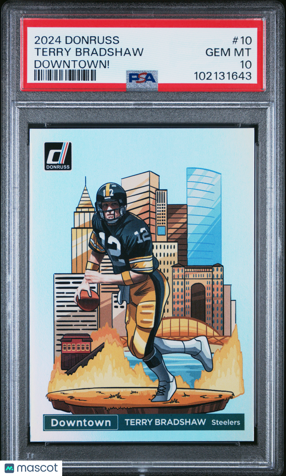 Terry Bradshaw 2024 Panini Donruss Downtown! #10 PSA 10