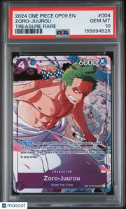 2024 One Piece Op09-Emperors In The New World Zoro-Juurou Treasure Rare PSA 10 #004