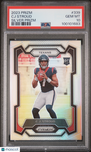 CJ Stroud 2023 Panini Prizm #339 Silver Rookie PSA 10