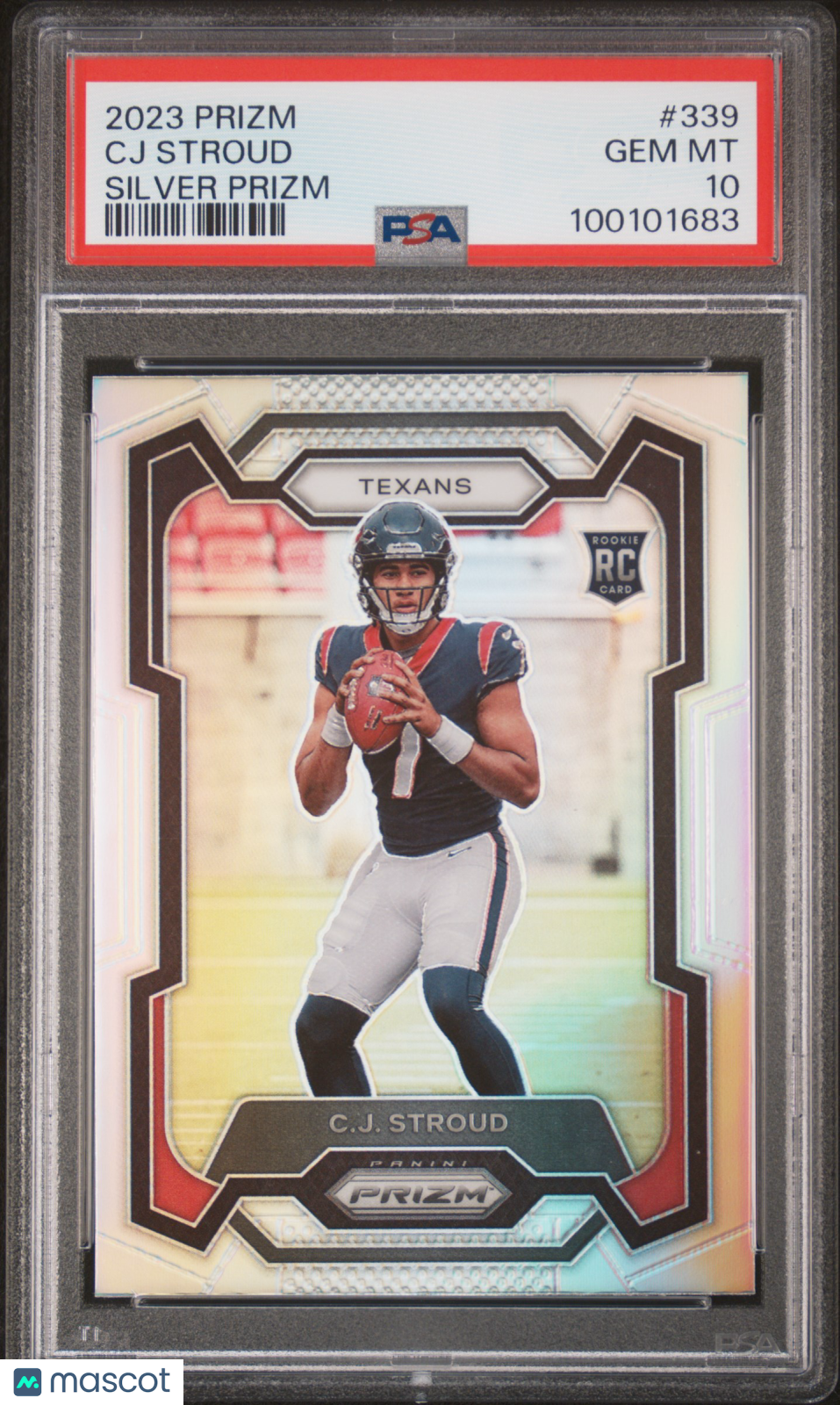 CJ Stroud 2023 Panini Prizm #339 Silver Rookie PSA 10