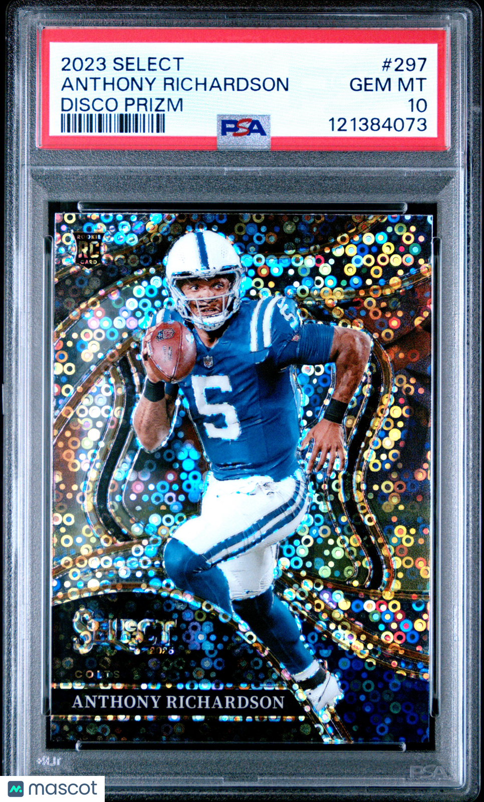 Anthony Richardson 2023 Panini Select #297 Disco Prizm PSA 10