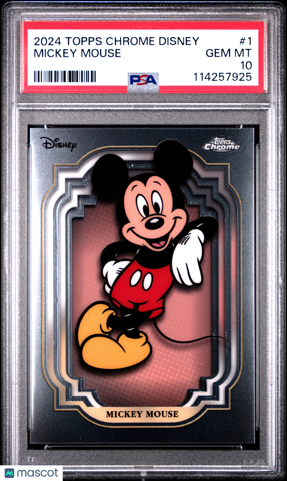 2024 Topps Chrome Disney Mickey Mouse #1 PSA 10