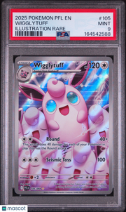 2025 Pokemon PFL EN-Phantasmal Flames Wigglytuff Illustration Rare PSA 9 #105