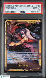 2026 One Piece Op14-Eb04-The Azure Sea's Seven Crocodile PSA 10 #120