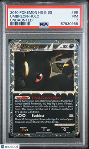 2010 Pokemon Heartgold & Soulsilver Undaunted Umbreon Holo Undaunted PSA 7 #86