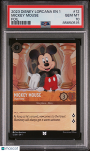 2023 Disney Lorcana EN 1-The First Chapter Mickey Mouse Foil PSA 10 #12