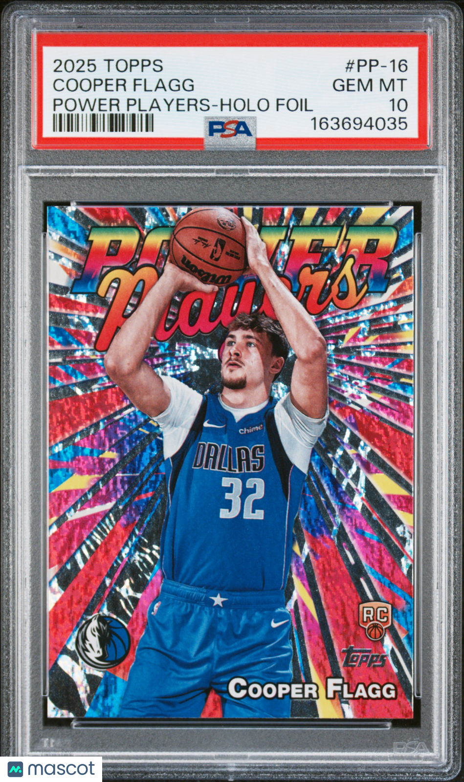 Cooper Flagg 2025 Topps Power Players #PP-16 Holo Foil PSA 10