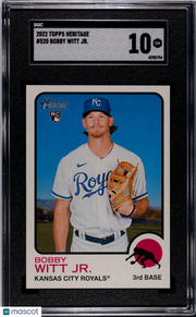 Bobby Witt JR. 2022 Topps Heritage #520 SGC 10