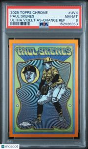 Paul Skenes 2025 Topps Chrome Ultra Violet All Stars #UV4 As Orange Ref PSA 8