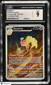 2023 Pokemon Paradox Rift Espathra Holo Illustration CGC 9 #197/182