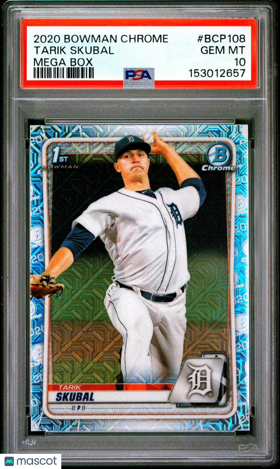 Tarik Skubal 2020 Bowman Chrome Mega Box #BCP108 PSA 10