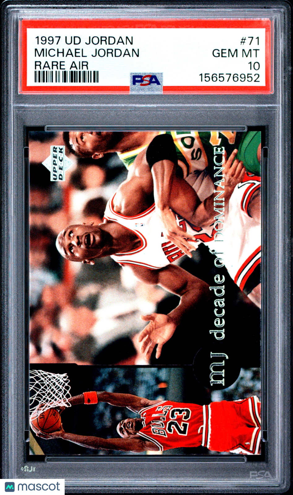 Michael Jordan 1997 Upper Deck MJ Rare Air #71 PSA 10