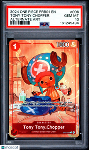 2024 One Piece Prb01-Premium Booster -One Piece Card The Best- Tony Tony Chopper Alternate Art PSA 10 #006