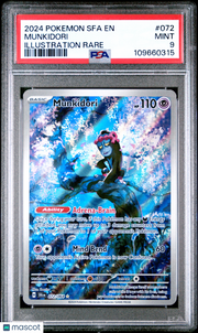 2024 Pokemon Sfa EN-Shrouded Fable Munkidori Illustration Rare PSA 9 #072