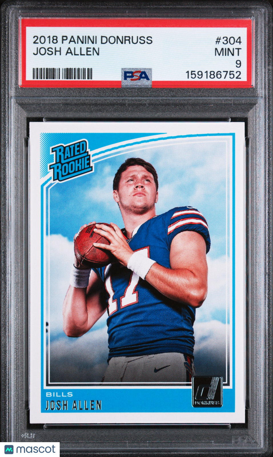 Josh Allen 2018 Panini Donruss #304 PSA 9