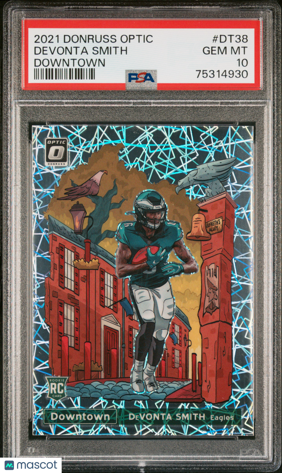 Devonta Smith 2021 Panini Donruss Optic Downtown #DT38 PSA 10