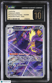 2025 Pokemon Phantasmal Flames Toxtricity Holo Illustration Rare Illustration Rare CGC 10 #103/094