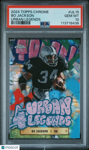 Bo Jackson 2024 Topps Chrome Urban Legends #UL15 PSA 10