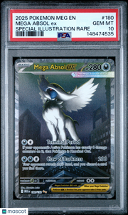 2025 Pokemon Meg EN-Mega Evolution Mega Absol EX Special Illustration Rare PSA 10 #180