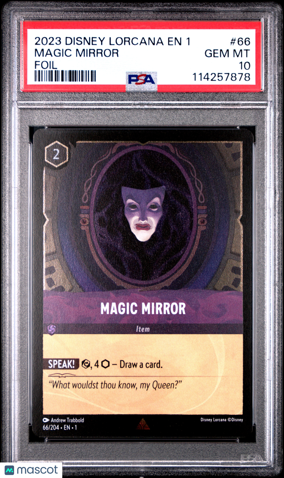 2023 Disney Lorcana EN 1-The First Chapter Magic Mirror Foil PSA 10 #66