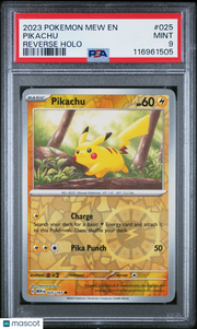 2023 Pokemon Mew EN-151 Pikachu Reverse Holo PSA 9 #025