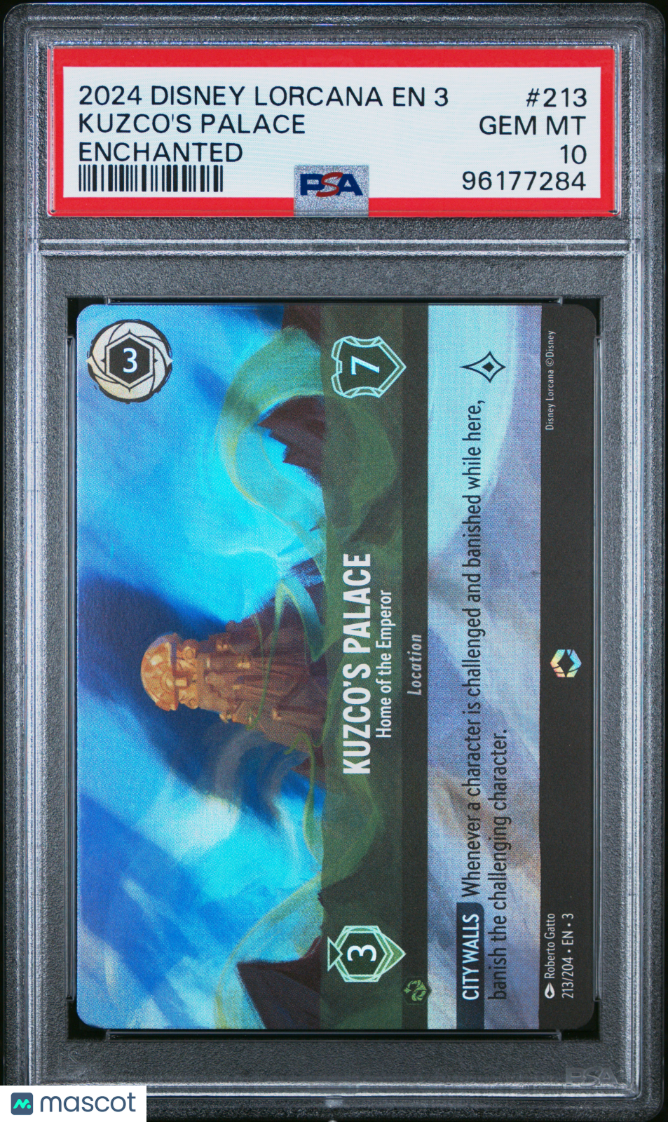 2024 Disney Lorcana EN 3-Into The Inklands Kuzco's Palace Enchanted PSA 10 #213