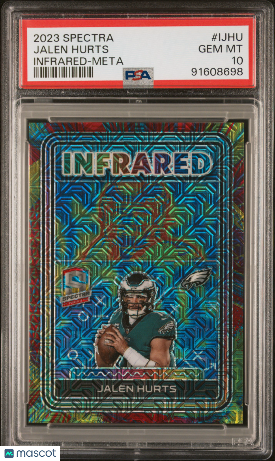 Jalen Hurts 2023 Panini Spectra Infrared #IJHU Meta PSA 10