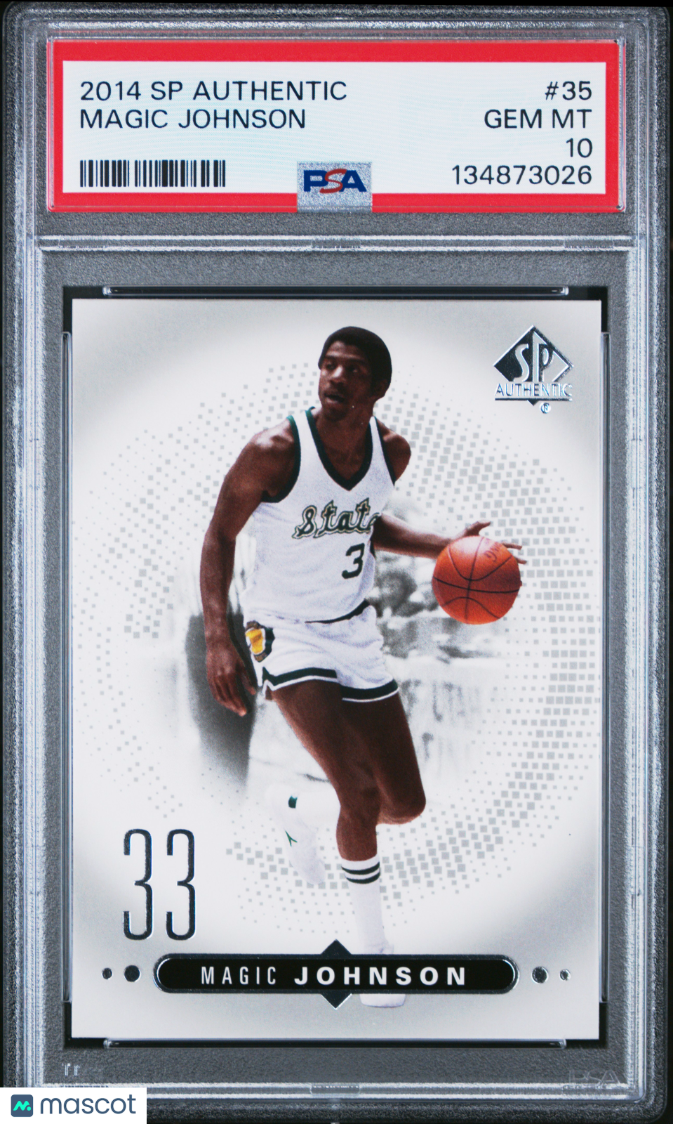 Magic Johnson 2014 SP Authentic #35 PSA 10