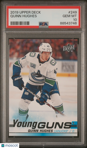 Quinn Hughes 2019 Upper Deck #249 PSA 10
