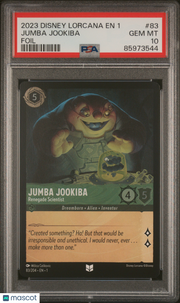 2023 Disney Lorcana EN 1-The First Chapter Jumba Jookiba Foil PSA 10 #83